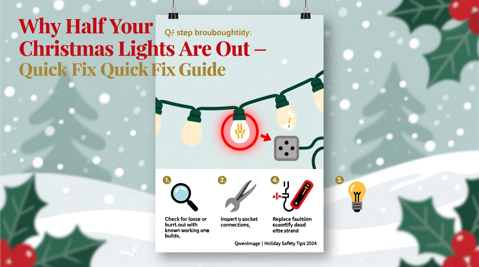 why does my christmas light strand have half the bulbs out quick fix guide