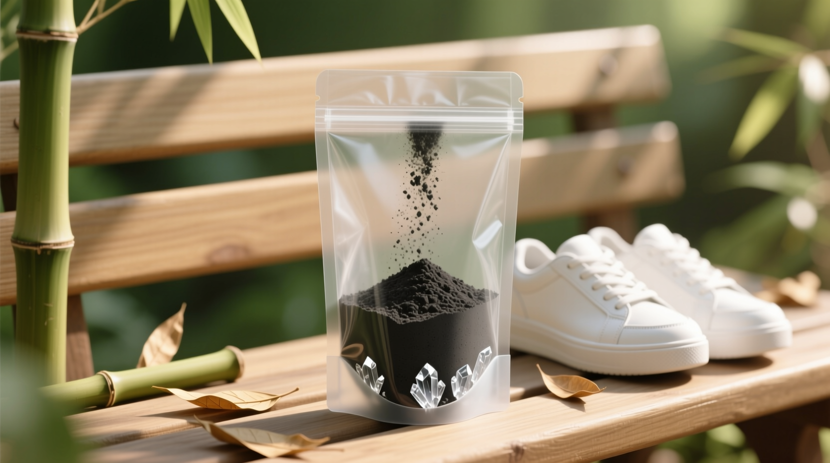 eco friendly sneaker deodorizing with bamboo charcoal
