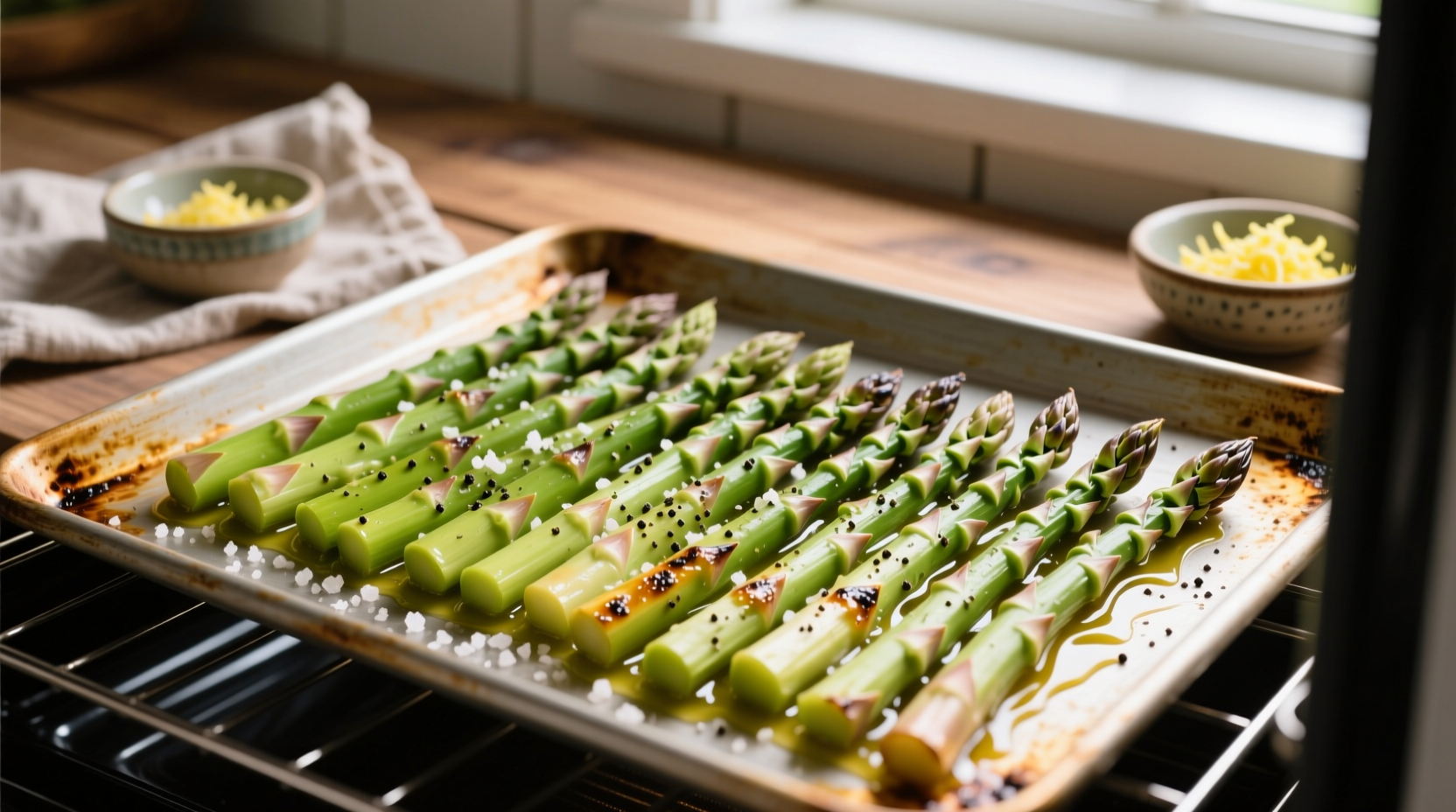 how long do i cook asparagus in the oven