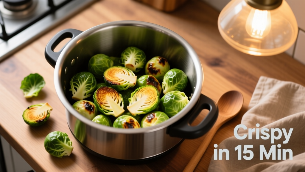 Crispy Brussels Sprouts in Instant Pot Duo Crisp