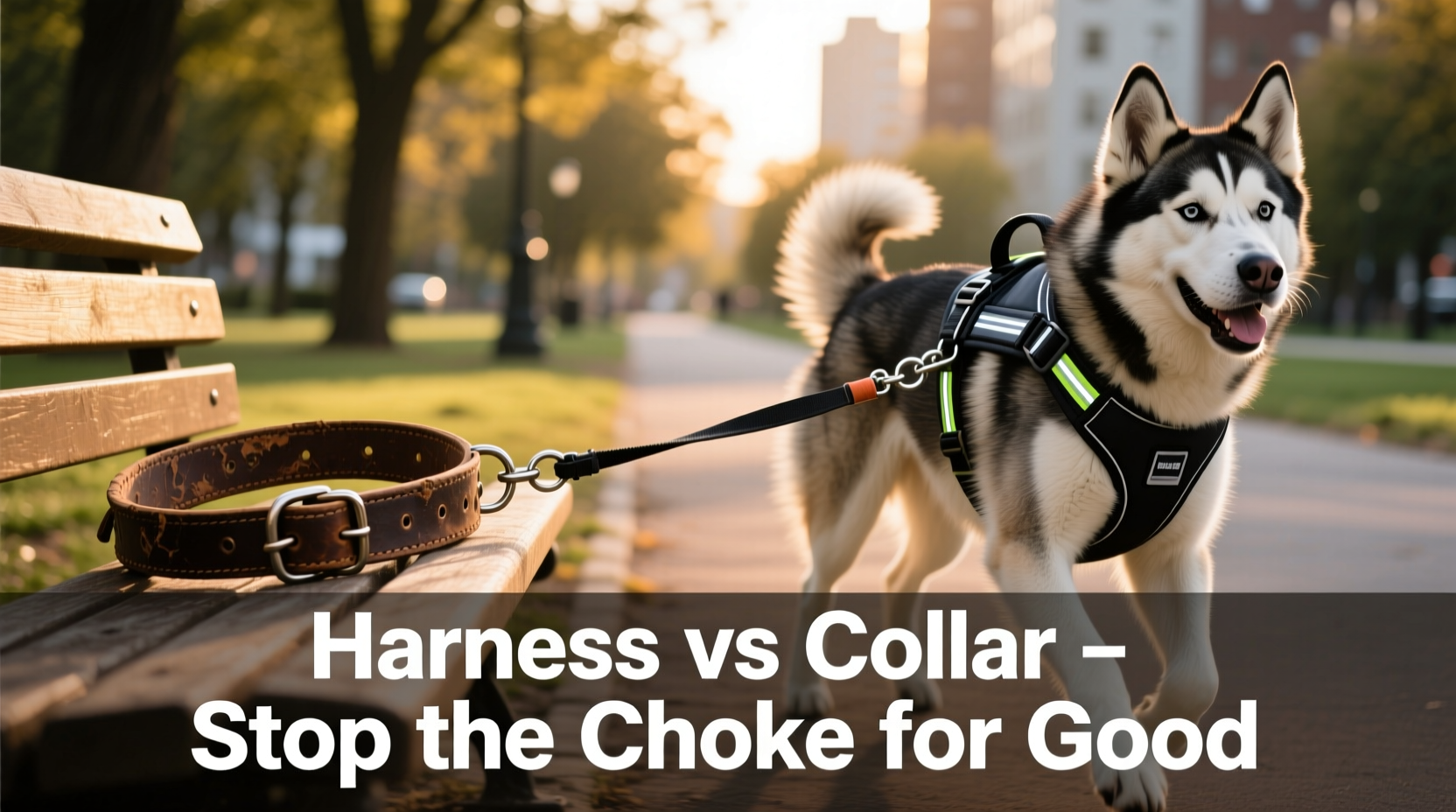 harness vs collar for pulling dogs stopping the choke for good