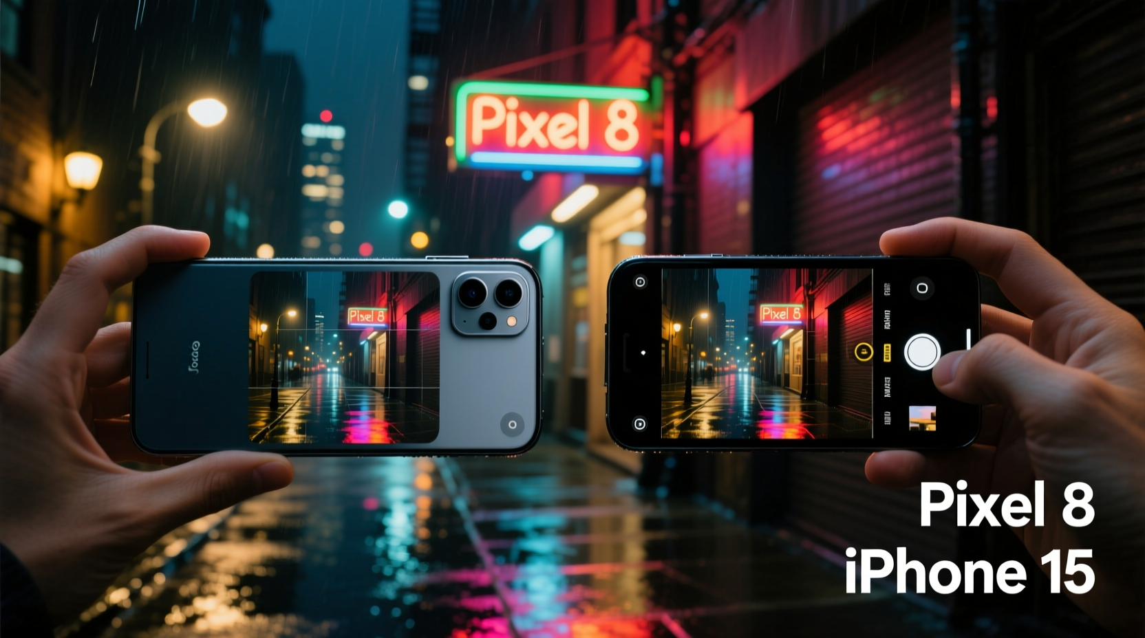 google pixel 8 vs iphone 15 camera showdown in low light conditions