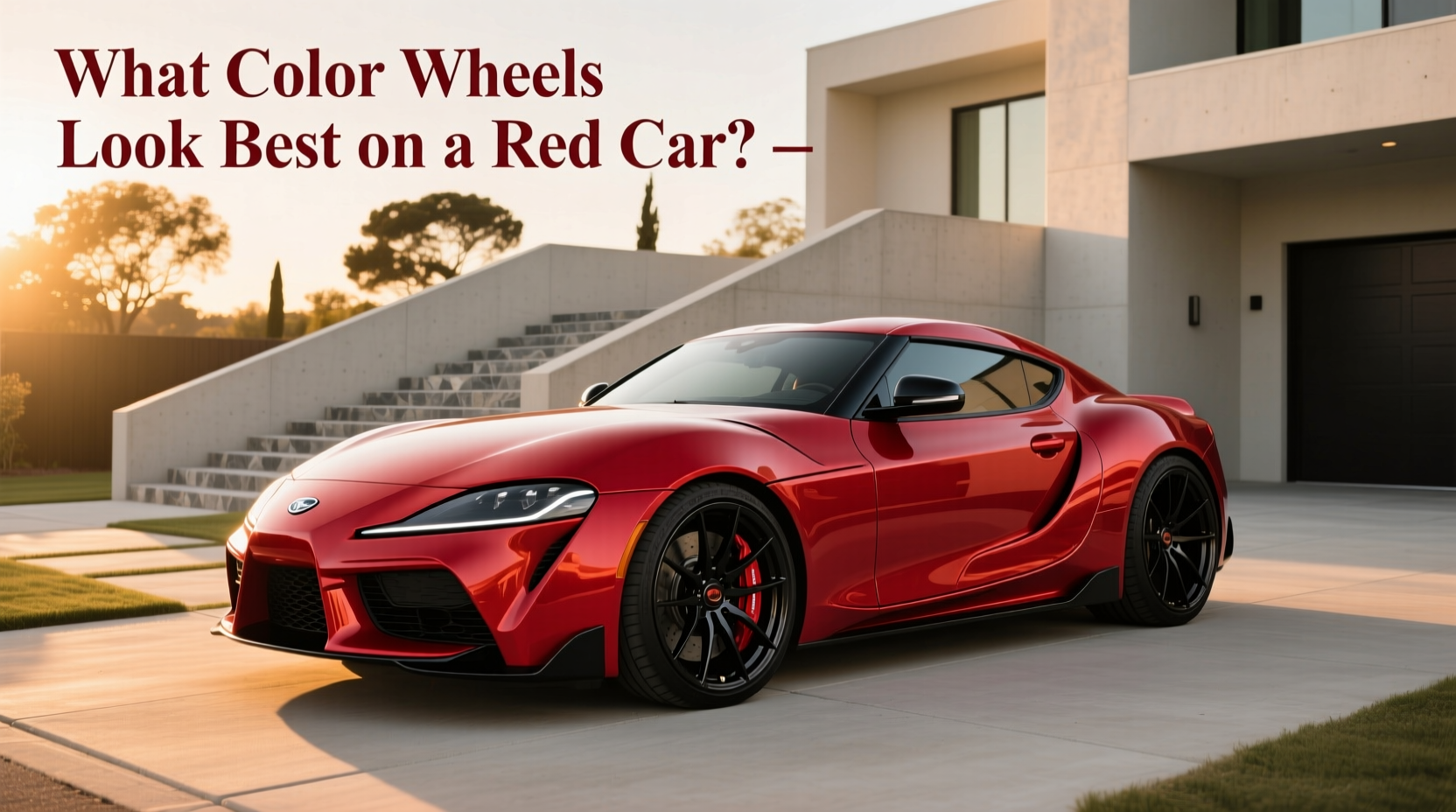 How to Choose Color Rims for a Red Car: What Wheels Look Best?