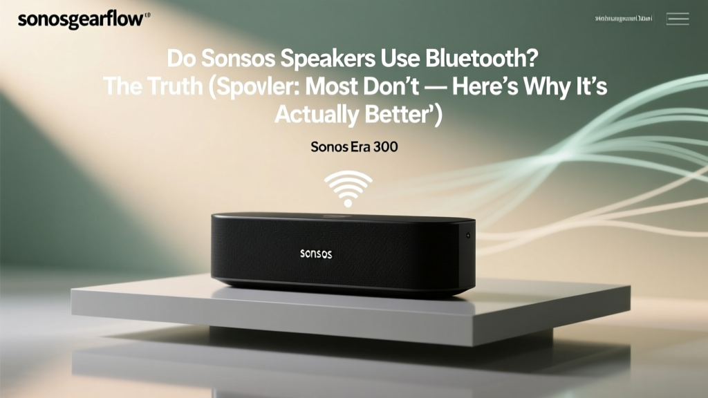 Do Sonos Speakers Use Bluetooth? (2026)