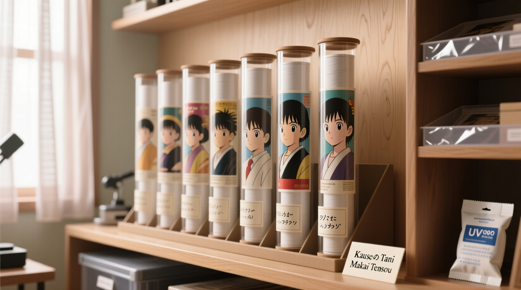 closet organization tips for vintage anime posters