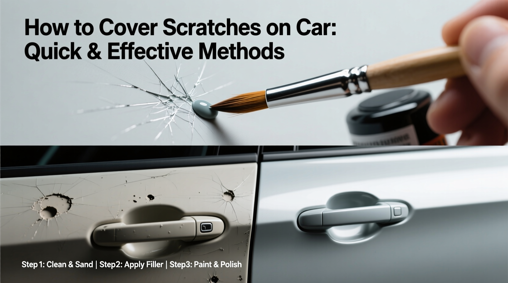 how to cover scratches on car