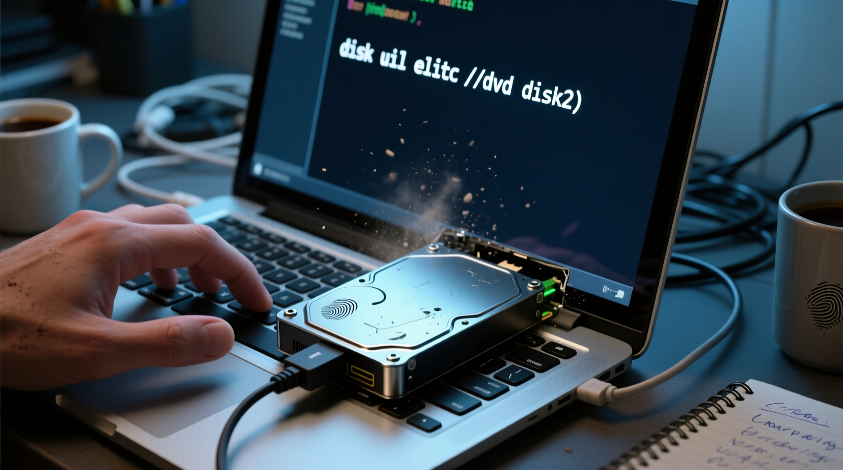 use this terminal command to force eject a stubborn dis