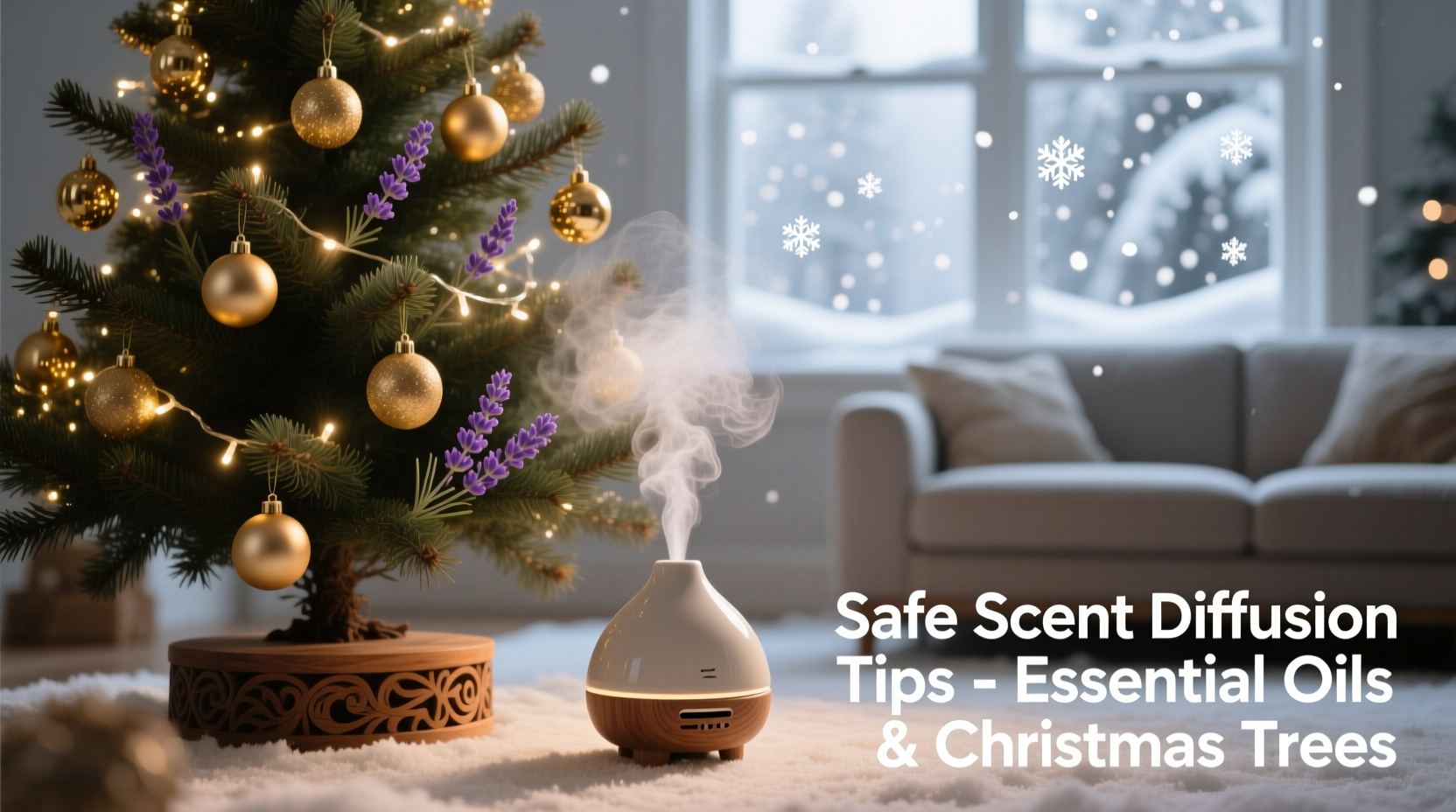 how to add scent diffusion to your christmas tree safely with essential oils