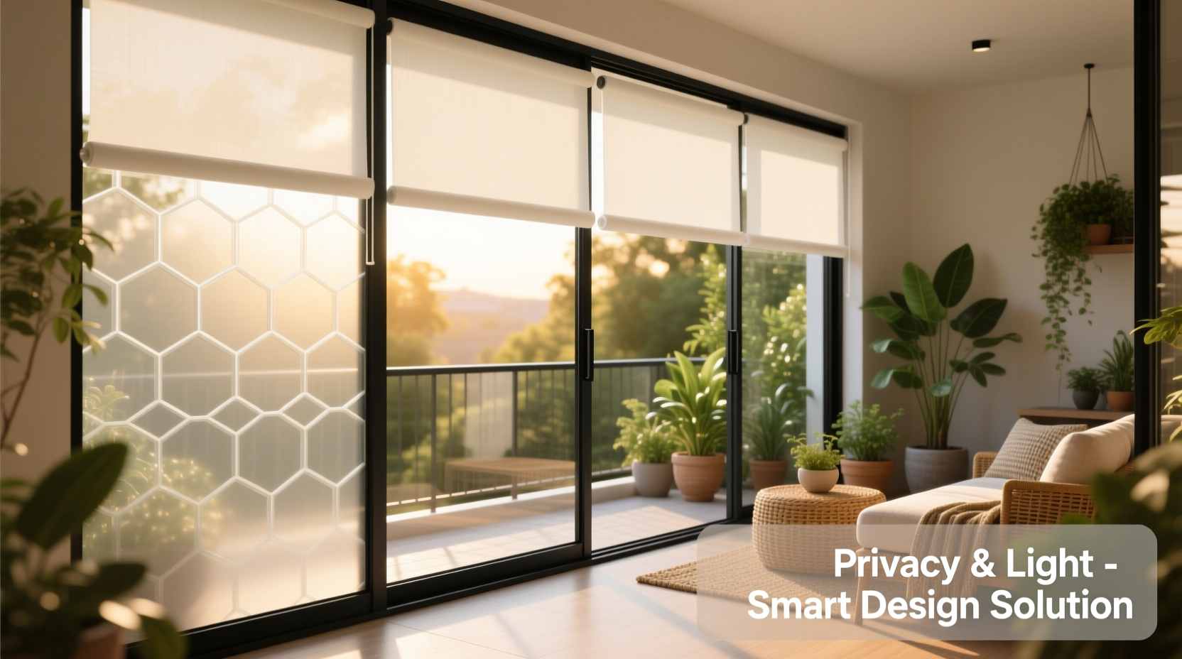 how to add privacy to balcony windows without blocking light