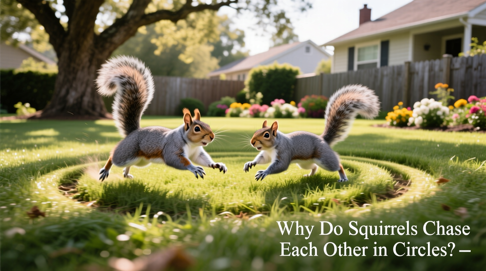 why do squirrels chase each other in circles backyard behavior explained