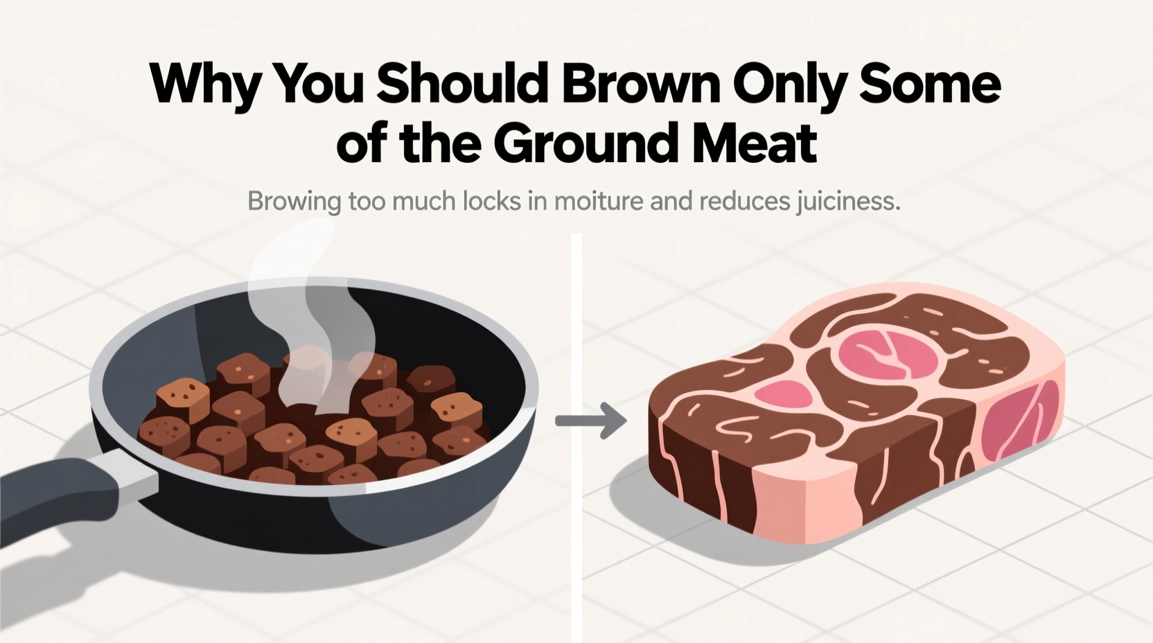 why you should brown only some of the ground meat calle