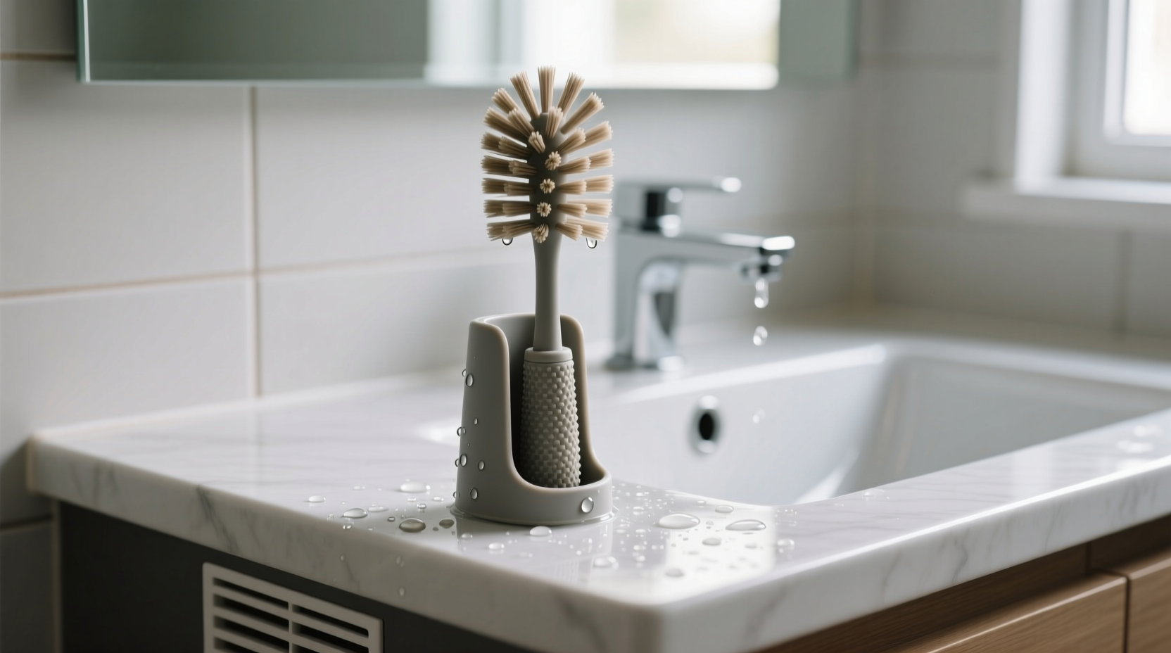 the best way to dry a toilet brush after each use