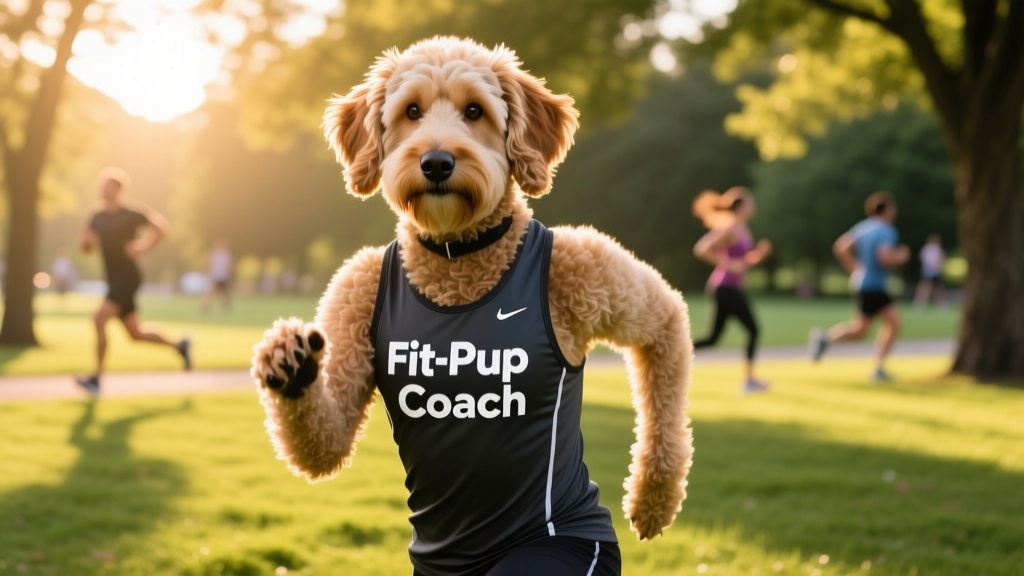 Rocky the Aussiedoodle is the Fitness Coach We All Need in Our Lives