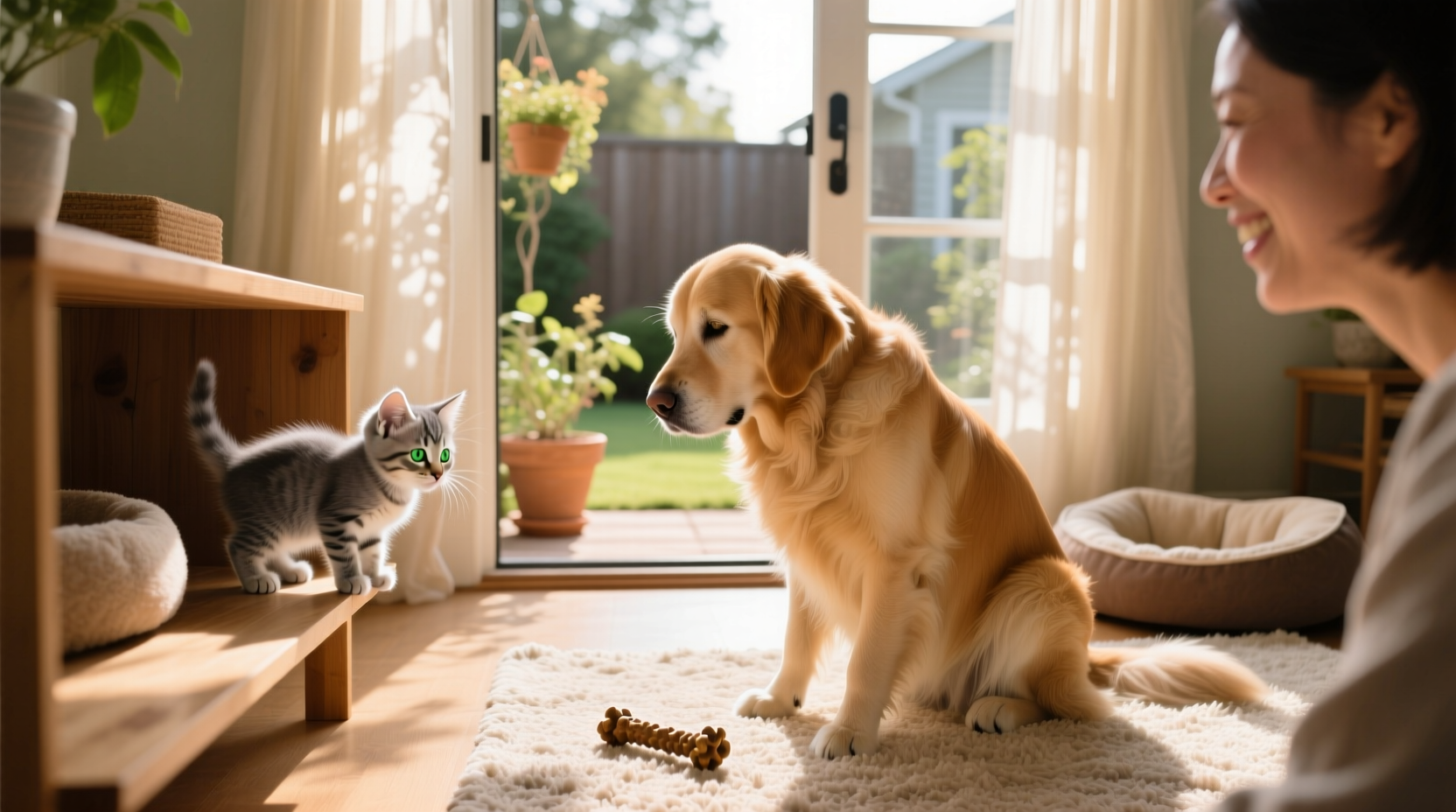 how to introduce a new kitten to an older dog stress free steps