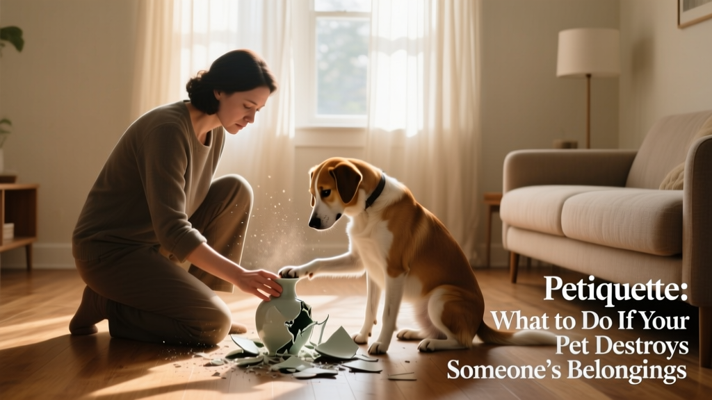 Petiquette: What Should I Do If My Pet Destroys Someone’s Belongings