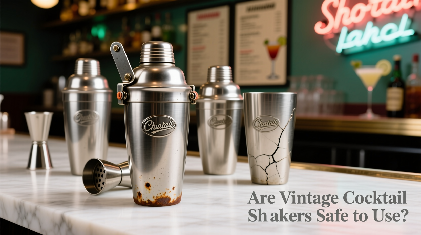 are vintage cocktail shakers safe to use or should you stick to new ones