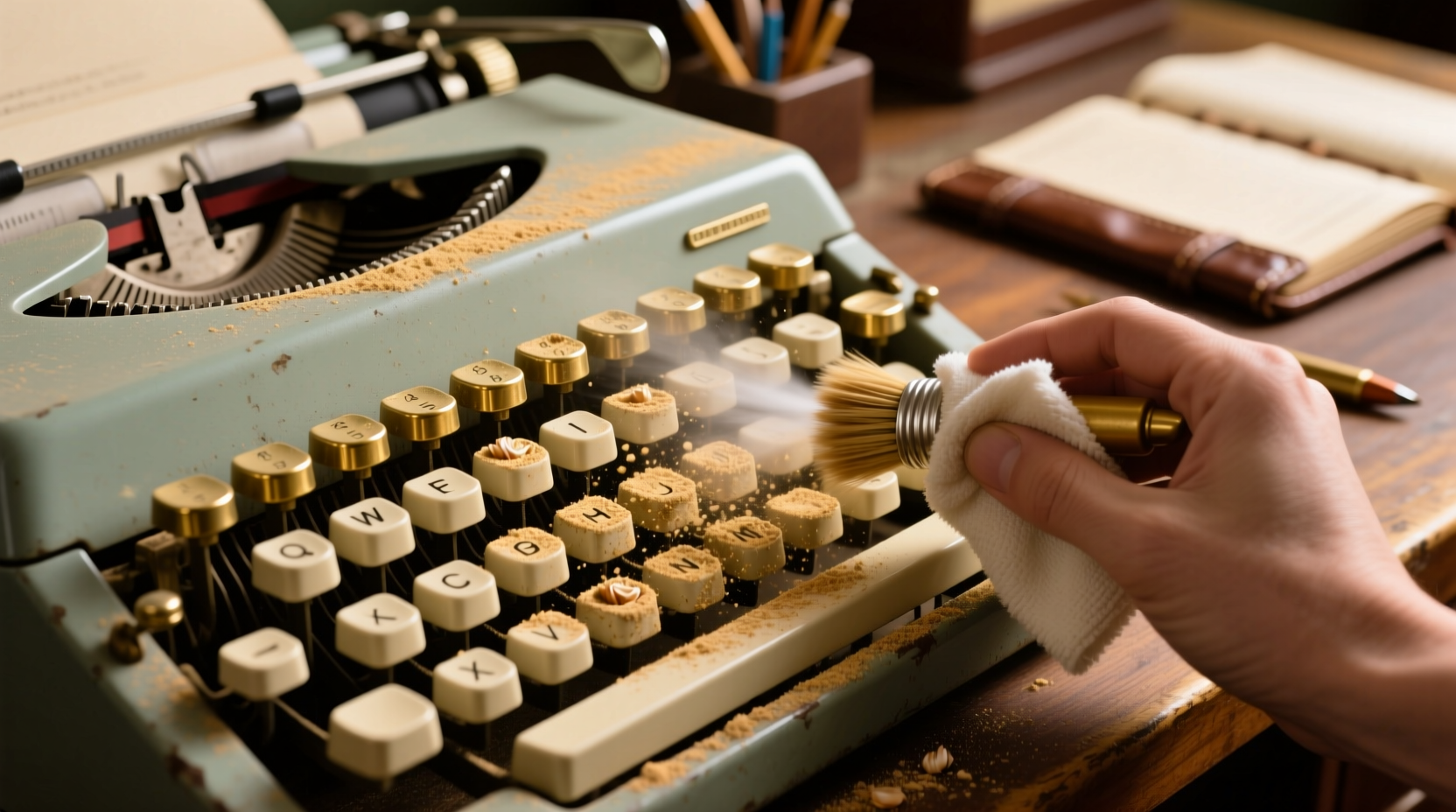 eco friendly typewriter keyboard cleaning