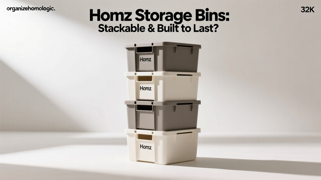 Homz Storage Bins: Stackable & Built to Last?