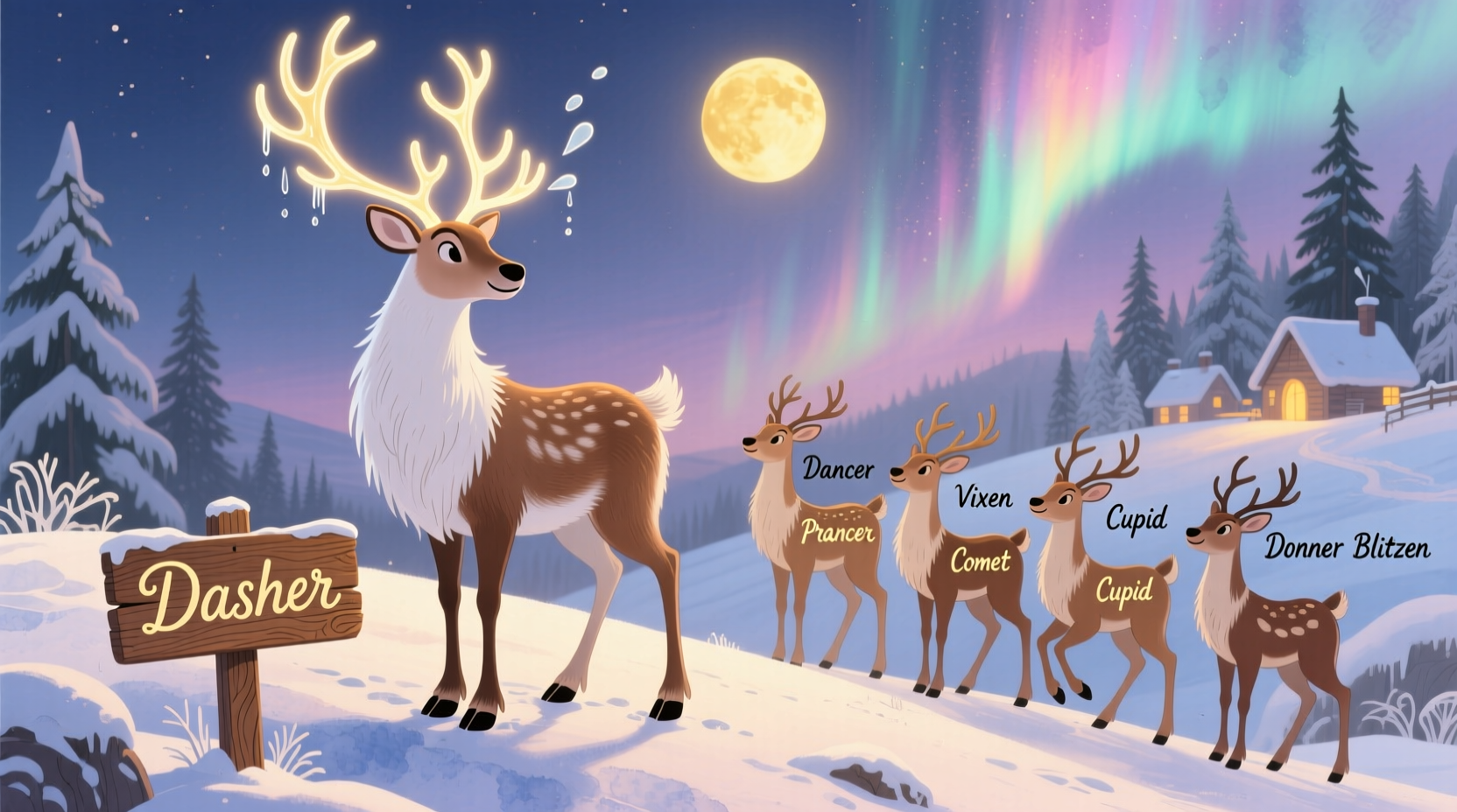 what are father christmas reindeers called