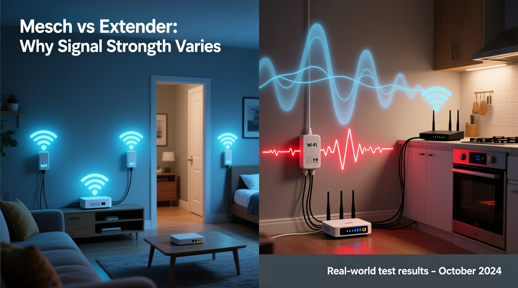why is my wifi slower in certain rooms mesh vs extender solutions compared