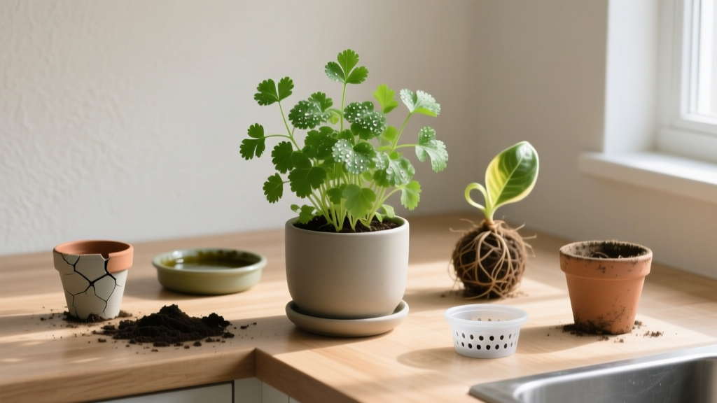 Indoor Cilantro Repotting Guide: Science-Backed Care