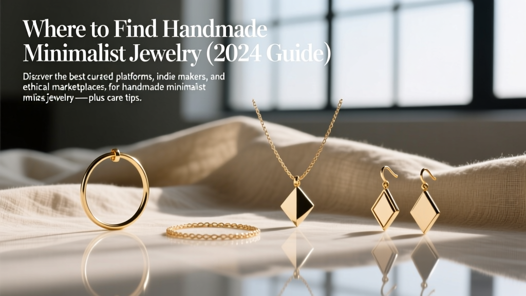 Where to Find Handmade Minimalist Jewelry (2024 Guide)