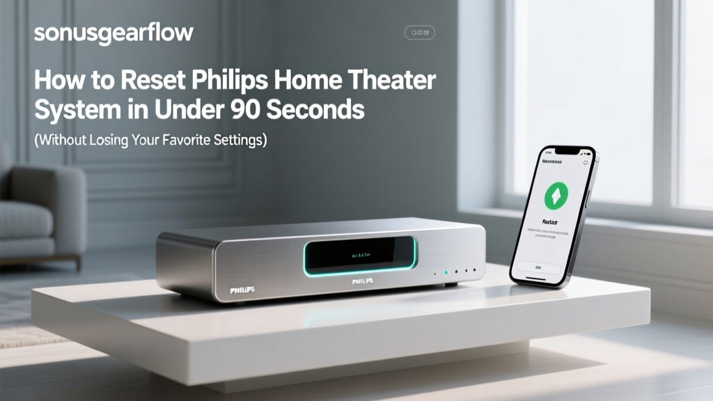 Reset Philips Home Theater System (2026)