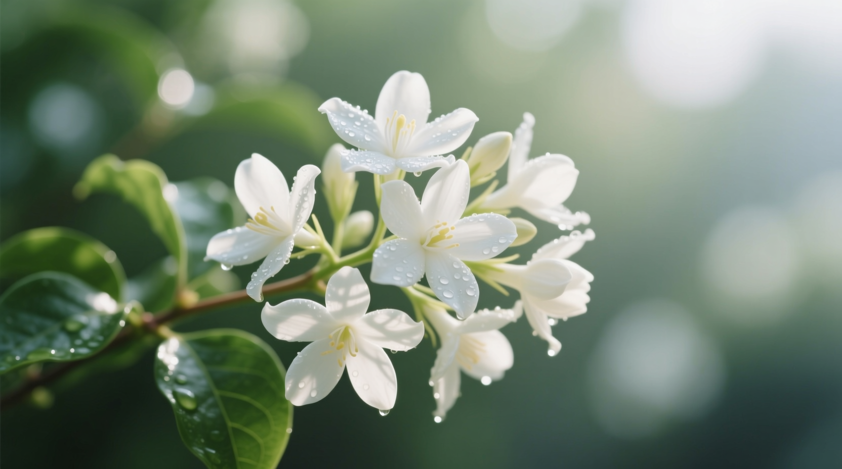 white flowering jasmine
