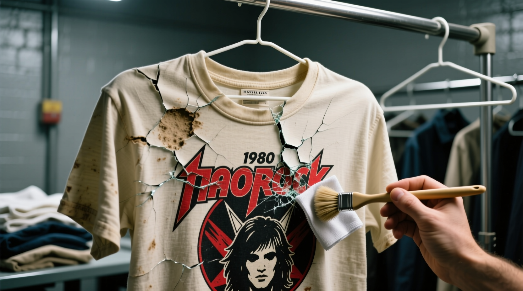 how to clean vintage band tees without damaging prints