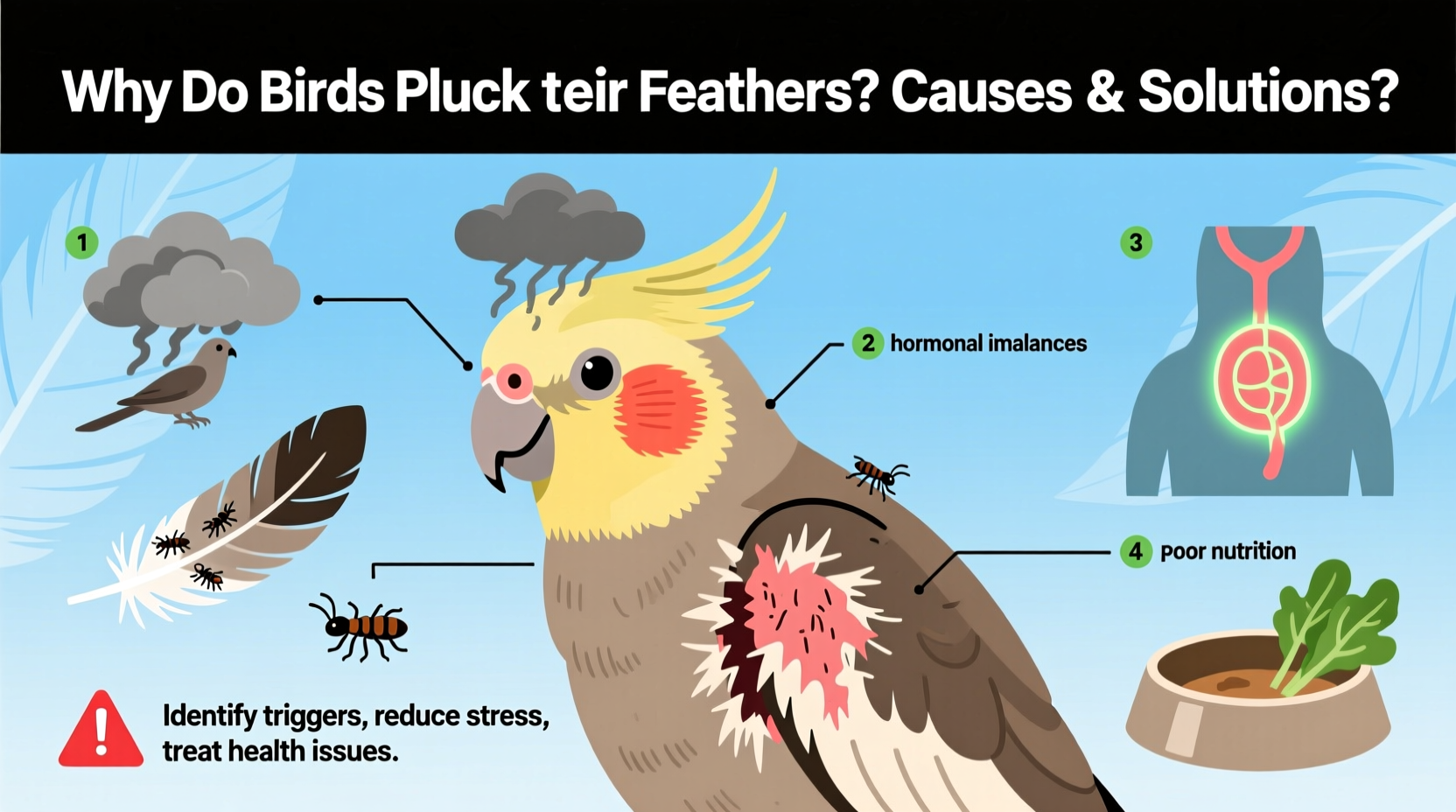 why do birds pluck their feathers