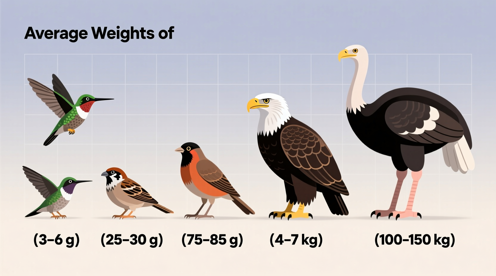 How Much Does a Bird Weigh? Average Weights by Species