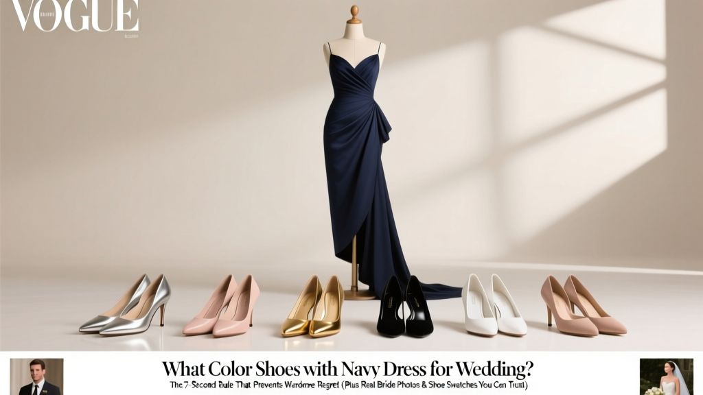 What Color Shoes with Navy Dress for Wedding (2026)
