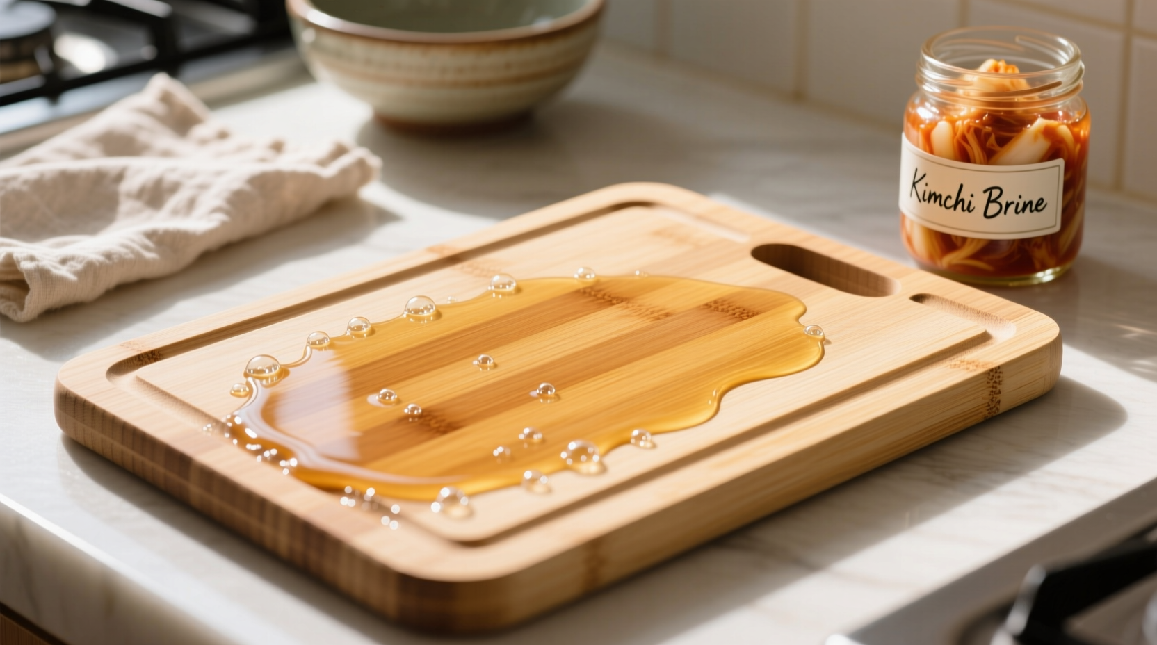 eco friendly cleaning tips kimchi brine for bamboo boards