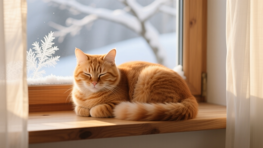 Why Cats Choose Warm Spots in Winter