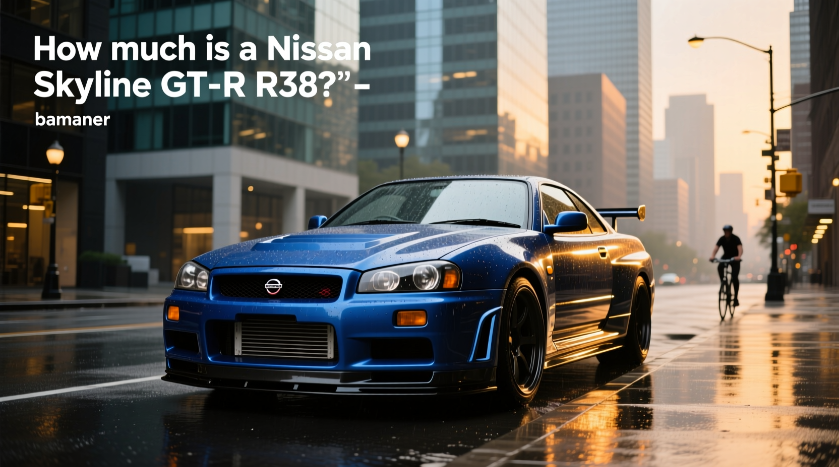 1993 Nissan Skyline GT-R R32 parked on urban street