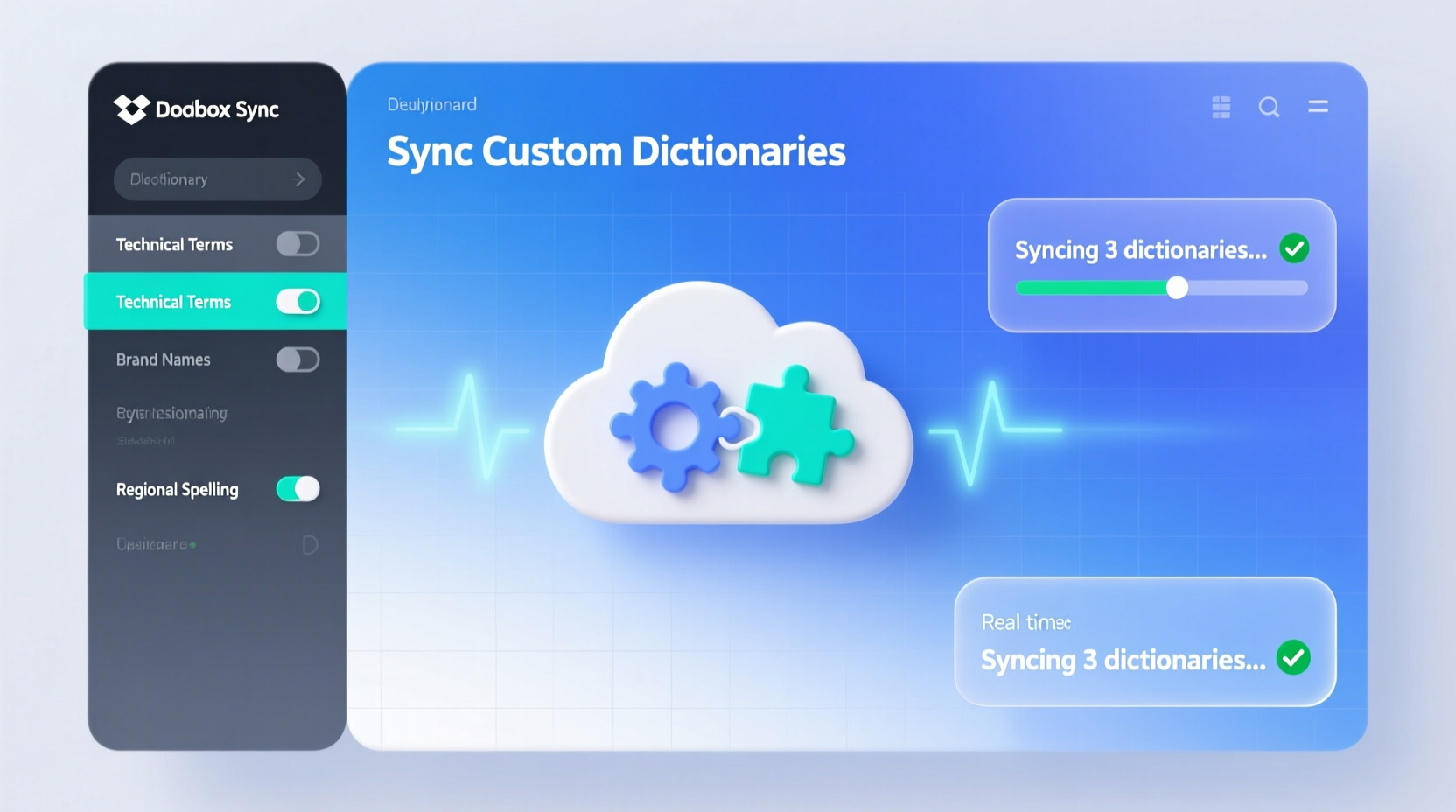 use dropbox to sync custom dictionaries