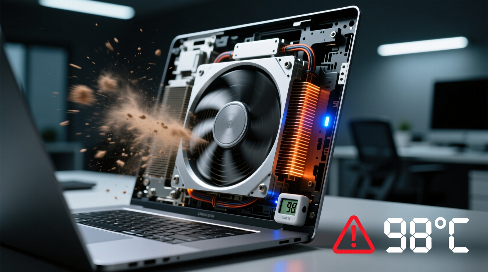 why is my laptop fan so loud all of a sudden when idle