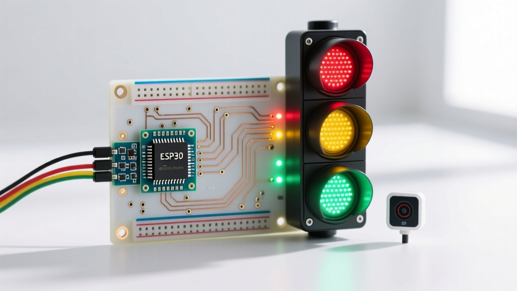 Advanced Arduino Code for Traffic Light Using State Machines