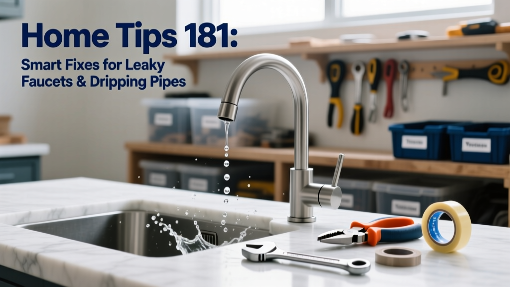 Home Tips 181: Smart Fixes for Leaky Faucets & Dripping Pipes