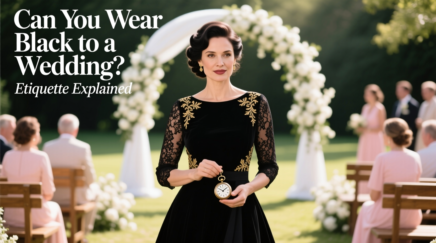 is it inappropriate to wear black to a wedding