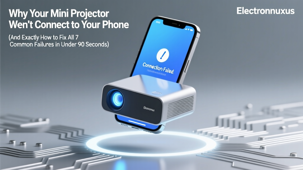 Why Your Mini Projector Won’t Connect to Your Phone (And Exactly How to Fix All 7 Common Failures in Under 90 Seconds)