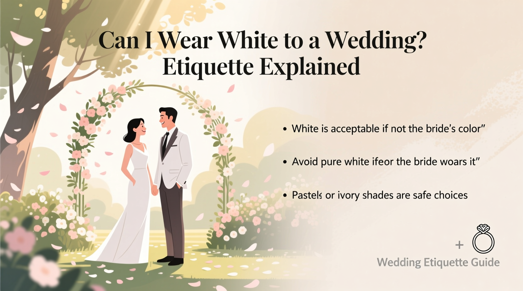 can i wear white to a wedding