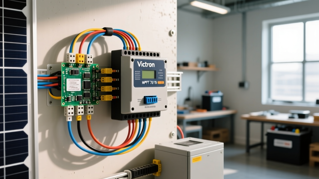 Real-World Examples of Wiring Diagrams: Victron MPPT 75/15 Solar Trace