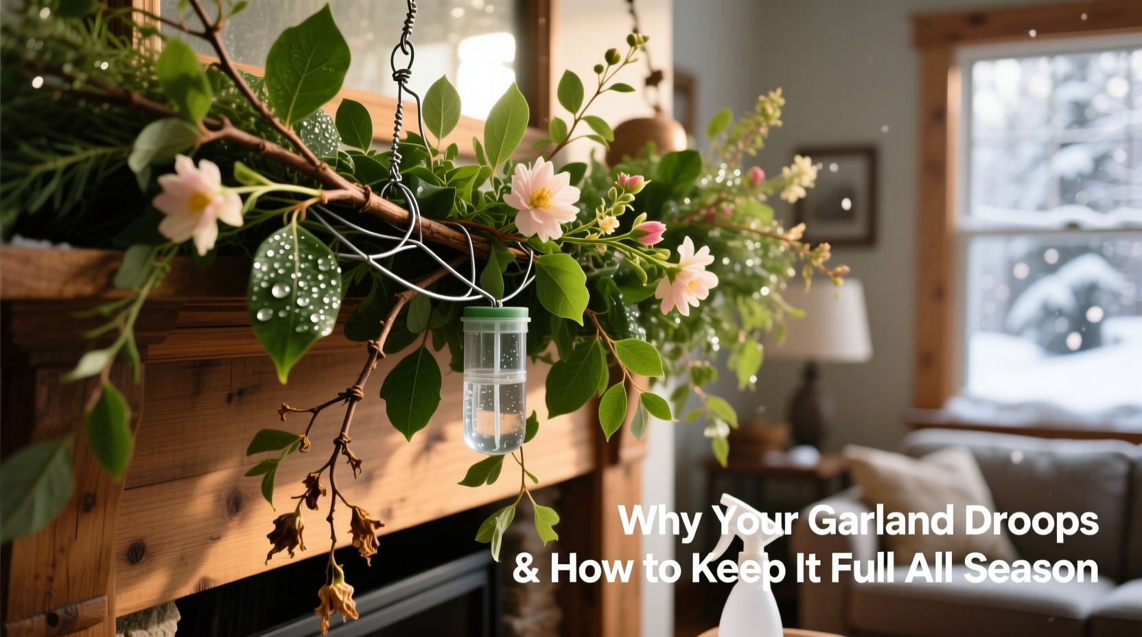 why does my garland droop and how to keep it looking full all season