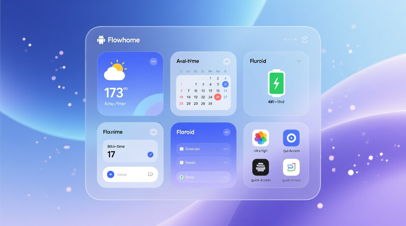 flowhome turns your android home screen into a useful