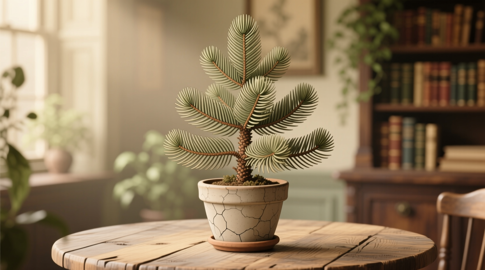 norfolk pine potted plant