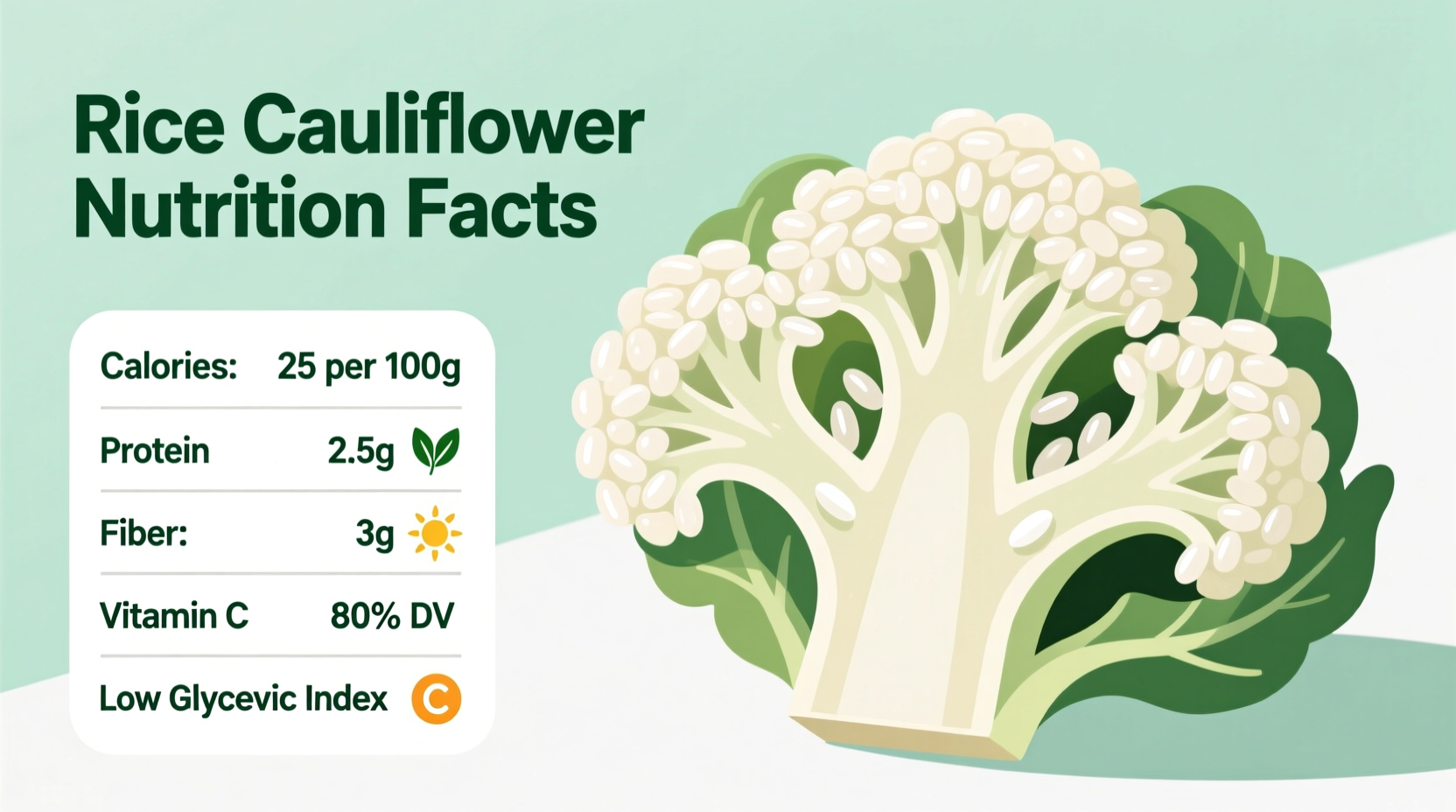 Riced Cauliflower Nutrition Facts & Health Benefits