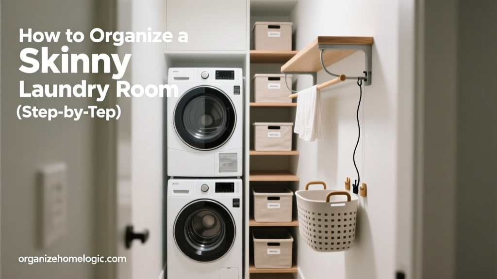 How to Organize a Skinny Laundry Room (Step-by-Step)