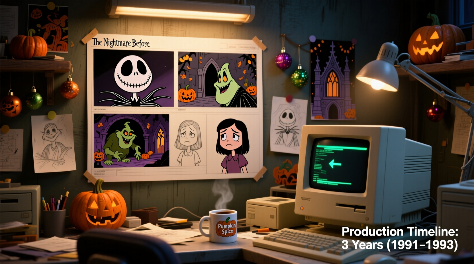 how long did nightmare before christmas take