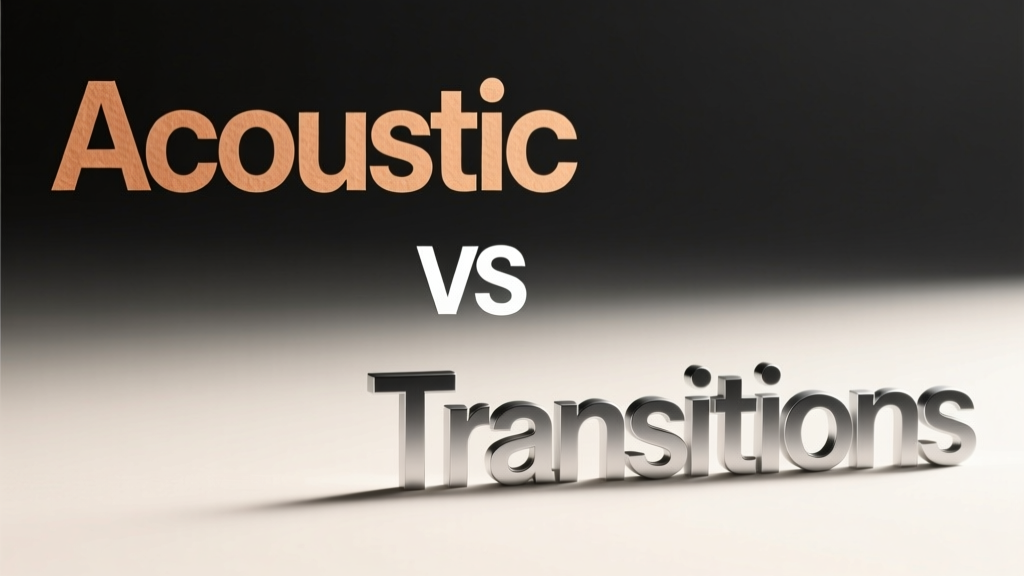 Acoustic Treatment vs. Transitions: Understanding Their Distinct Roles in Modern Studio Design